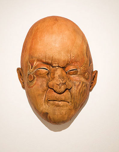 Bill Abright ceramic Mask- Crusty